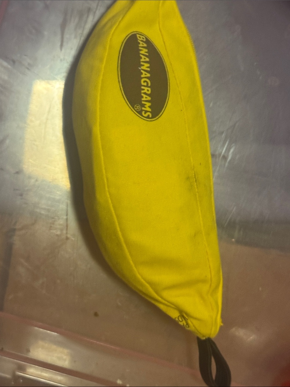 Banana Republic Yellow Banana-Shaped Zip Pouch